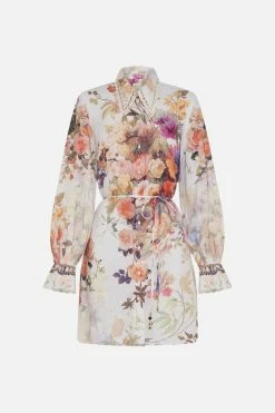 SHIFT SHIRT DRESS FRIENDS WITH FRESCOS 9 SHIFT SHIRT DRESS FRIENDS WITH FRESCOS -clothing shop CAMILLA 00023751 SHIFT SHIRT DRESS FRIENDS WITH FRESCOS GHOST 1