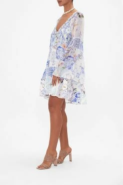 A-LINE GATHERED PANEL DRESS PAINT ME POSITANO -clothing shop CAMILLA 00023808 PAINTMEPOSITANO A LINEGATHEREDPANELDRESS 2