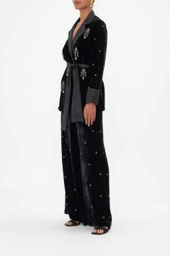 RELAXED JACKET WITH SPLIT CUFFS A NIGHT AT THE OPERA -clothing shop CAMILLA 00023845 ANIGHTATTHEOPERA RELAXEDJACKETW SPLITCUFFS VELVETFLOW 3