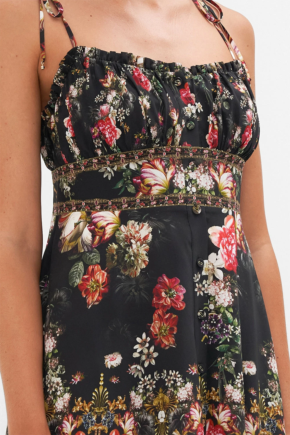 SHORT BUTTON THROUGH DRESS A NIGHT AT THE OPERA - Image 5