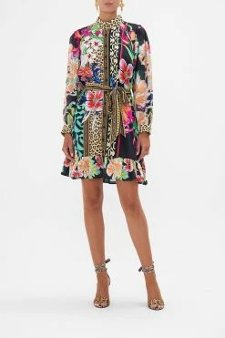 DROP SLEEVE SHIRT DRESS PRINTED PRIMA VERA