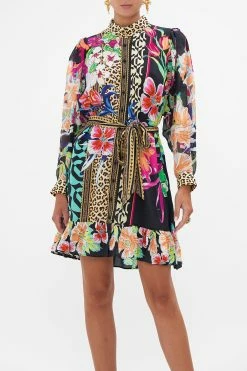 DROP SLEEVE SHIRT DRESS PRINTED PRIMA VERA -clothing shop CAMILLA 00023866 DROP SLEEVE SHIRT DRESS PRINTED PRIMA VERA 4