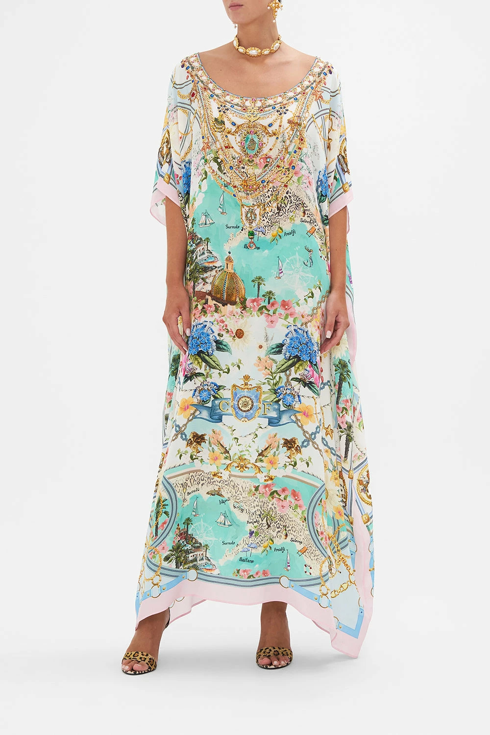 ROUND NECK KAFTAN AMALFI LULLABY 1 ROUND NECK KAFTAN AMALFI LULLABY