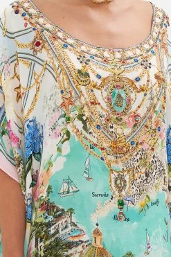 ROUND NECK KAFTAN AMALFI LULLABY 15 ROUND NECK KAFTAN AMALFI LULLABY -clothing shop CAMILLA 00023871 ROUND NECK KAFTAN AMALFI LULLABY 5