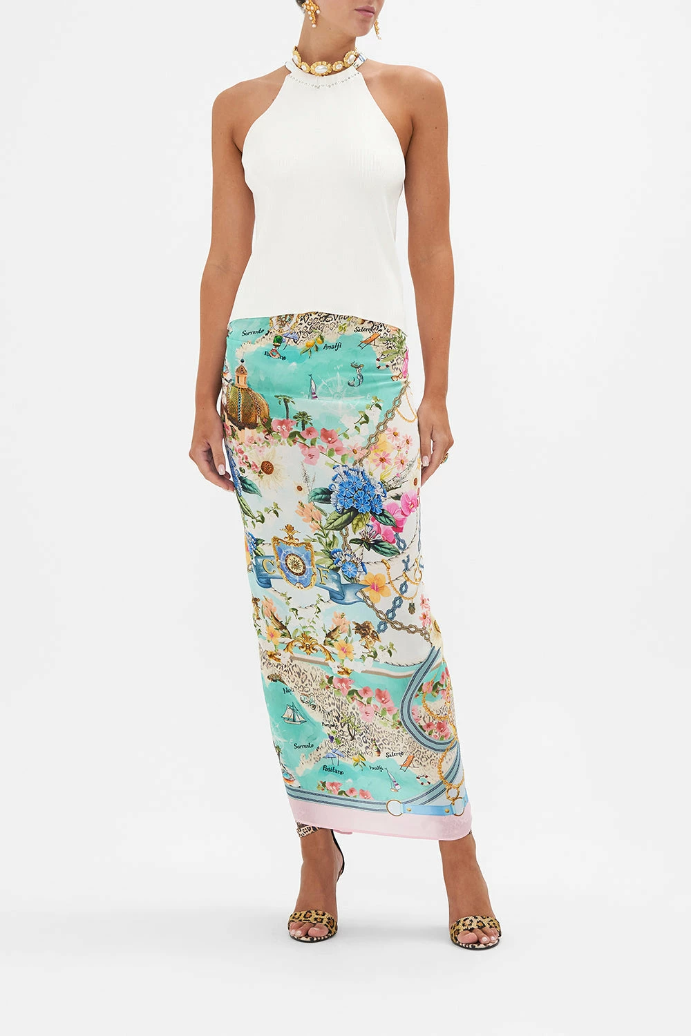 ROUND NECK KAFTAN AMALFI LULLABY 6 ROUND NECK KAFTAN AMALFI LULLABY - Image 6