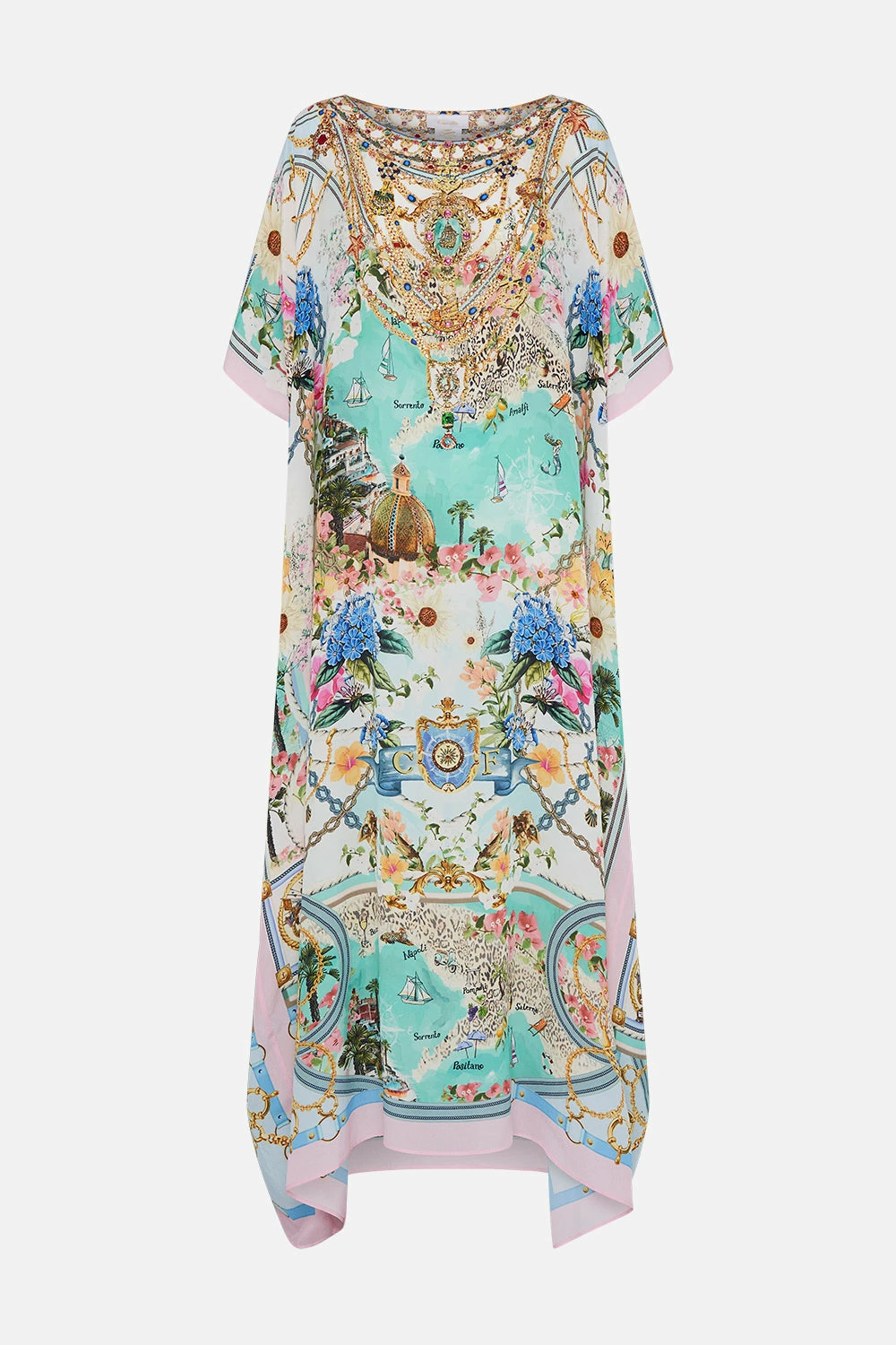 ROUND NECK KAFTAN AMALFI LULLABY 3 ROUND NECK KAFTAN AMALFI LULLABY - Image 3