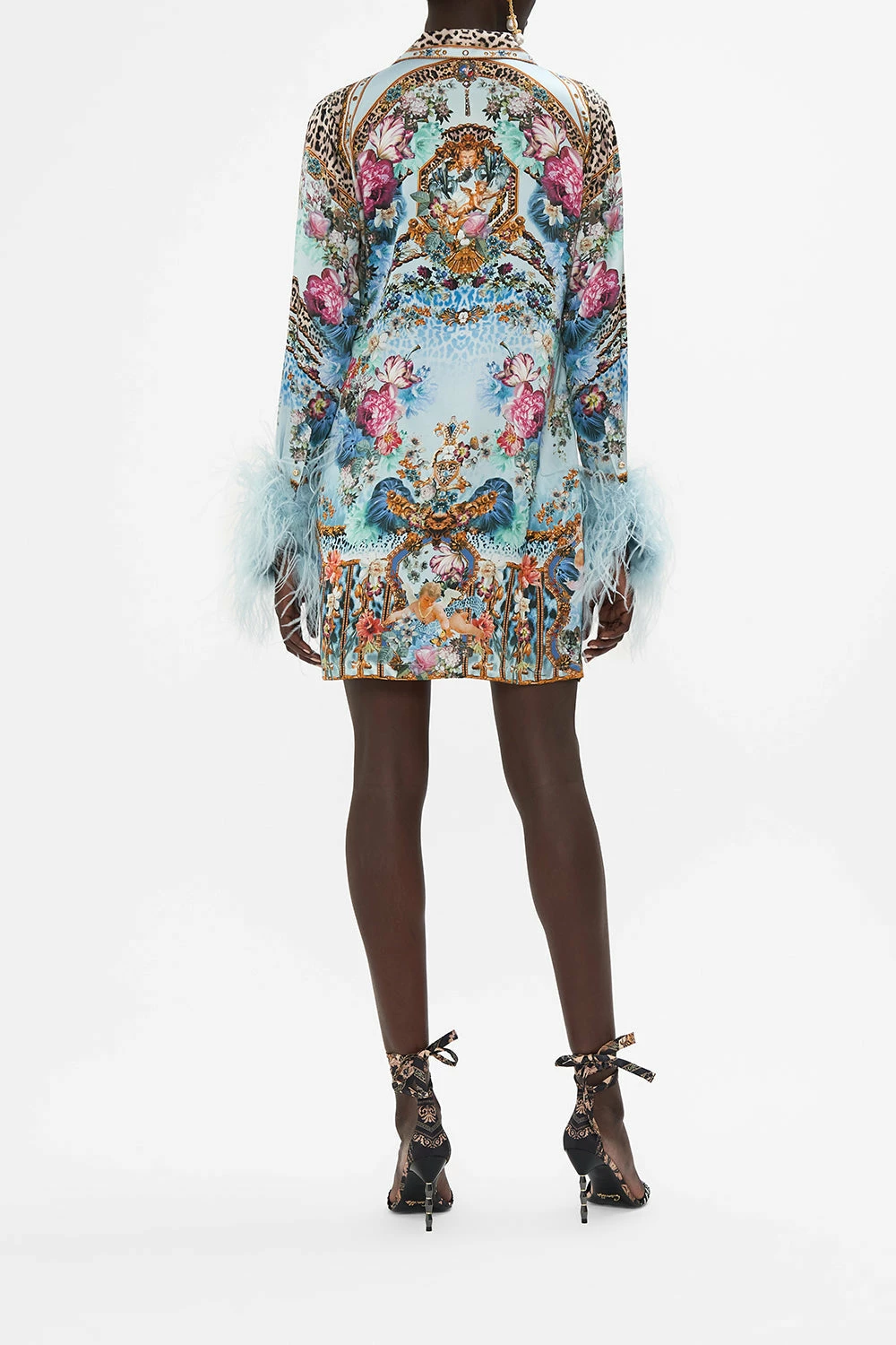 MINI SHIRT DRESS WITH FEATHERS LETTERS TO LEO 2 MINI SHIRT DRESS WITH FEATHERS LETTERS TO LEO - Image 2