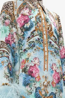 MINI SHIRT DRESS WITH FEATHERS LETTERS TO LEO 11 MINI SHIRT DRESS WITH FEATHERS LETTERS TO LEO -clothing shop CAMILLA 00023882 MINI SHIRT DRESS LETTERS TO LEO 5