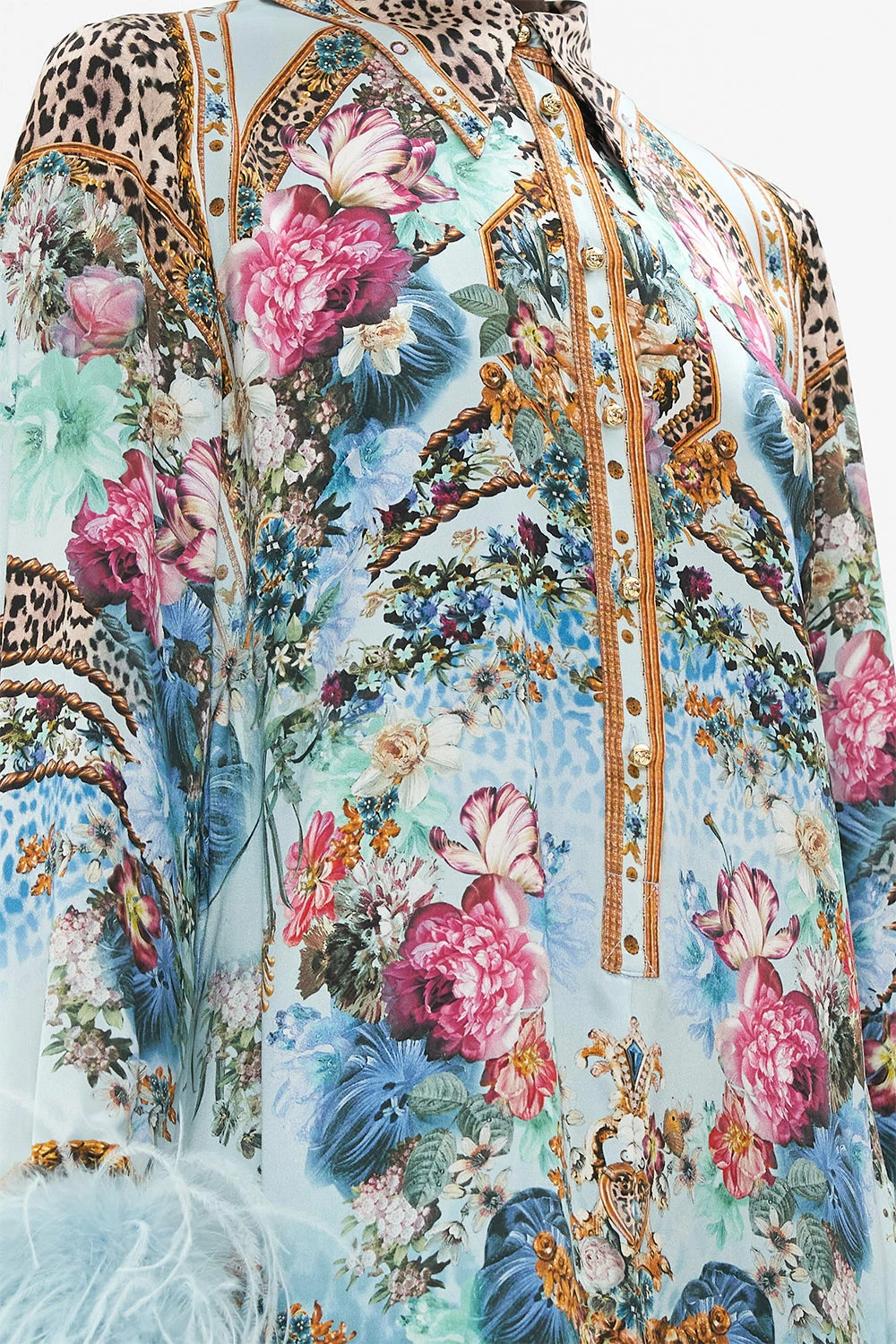 MINI SHIRT DRESS WITH FEATHERS LETTERS TO LEO 6 MINI SHIRT DRESS WITH FEATHERS LETTERS TO LEO - Image 6