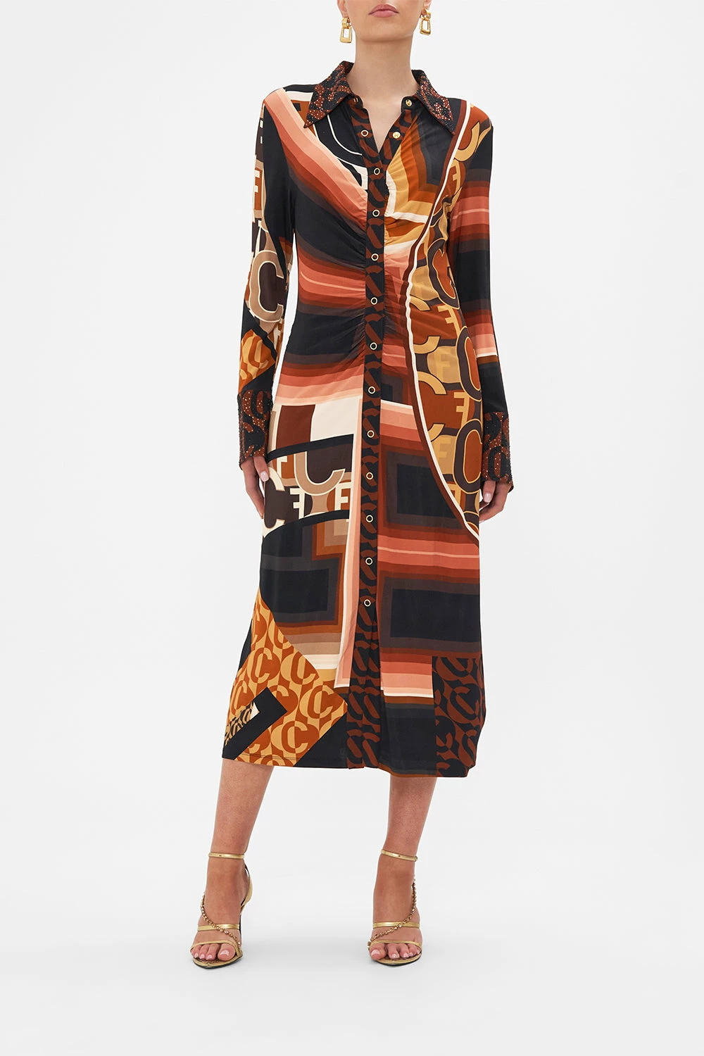 JERSEY MIDI SHIRT DRESS FEELING FRESCO 1 JERSEY MIDI SHIRT DRESS FEELING FRESCO