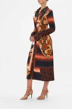 JERSEY MIDI SHIRT DRESS FEELING FRESCO 10 JERSEY MIDI SHIRT DRESS FEELING FRESCO -clothing shop CAMILLA 00023895 FEELINGFRESCO JERSEYMIDISHIRTDRESS 2