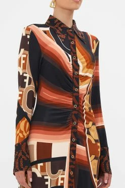 JERSEY MIDI SHIRT DRESS FEELING FRESCO 12 JERSEY MIDI SHIRT DRESS FEELING FRESCO -clothing shop CAMILLA 00023895 FEELINGFRESCO JERSEYMIDISHIRTDRESS 5