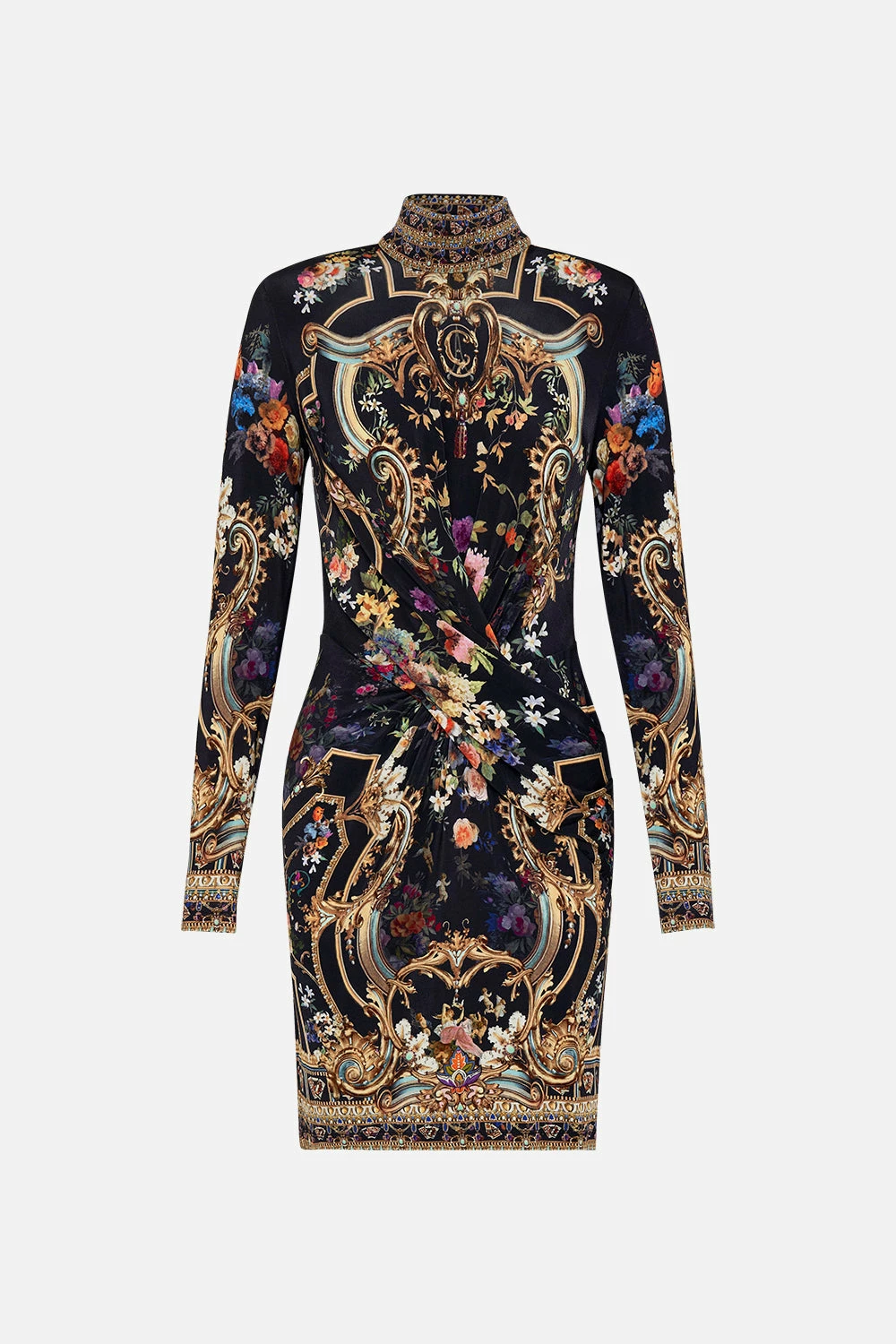 CROSS FRONT MINI DRESS PLAY YOUR CARDS RIGHT - Image 3