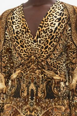 RUCHED LONG SLEEVE JERSEY TOP STANDING OVATION -clothing shop CAMILLA 00023920 RUCHED LONG SLEEVE JERSEY TOP STANDING OVATION 5