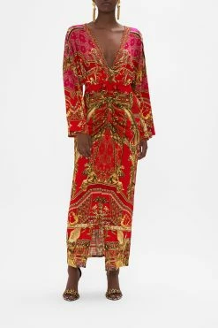 RUCHED FRONT JERSEY DRESS SWEET SOPRANO