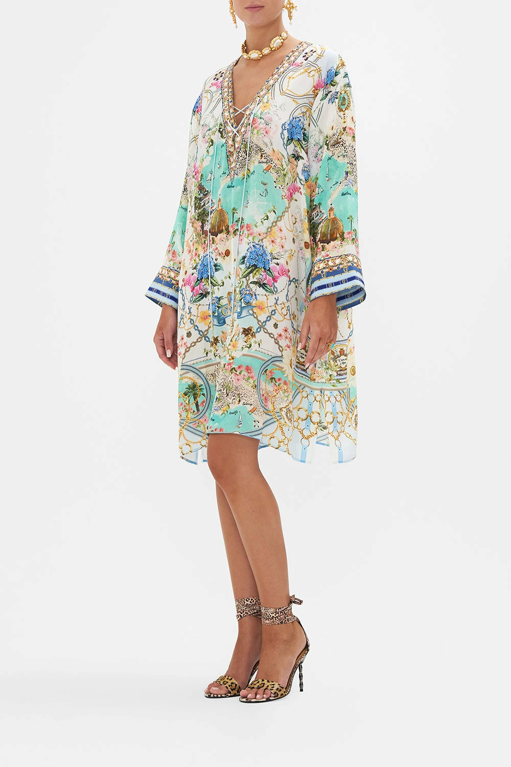 METAL EYELET KAFTAN AMALFI LULLABY 6 METAL EYELET KAFTAN AMALFI LULLABY - Image 6