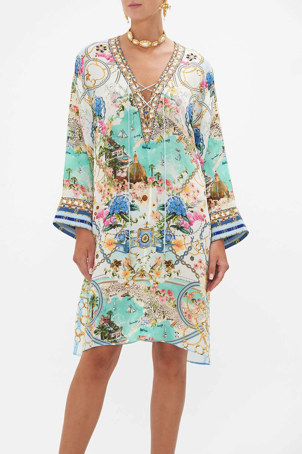 METAL EYELET KAFTAN AMALFI LULLABY 5 METAL EYELET KAFTAN AMALFI LULLABY - Image 5