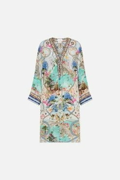 METAL EYELET KAFTAN AMALFI LULLABY 8 METAL EYELET KAFTAN AMALFI LULLABY -clothing shop CAMILLA 00023973 METAL EYELET KAFTAN AMALFI LULLABY GHOST 1