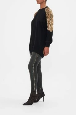 SILK SPLICED SHOULDER JUMPER STANDING OVATION -clothing shop CAMILLA 00023995 STANDINGOVATION SILKSPLICEDSHOULDERJUMPER 2