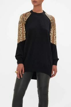 SILK SPLICED SHOULDER JUMPER STANDING OVATION -clothing shop CAMILLA 00023995 STANDINGOVATION SILKSPLICEDSHOULDERJUMPER 4