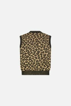 CROPPED JACQUARD KNIT VEST STANDING OVATION -clothing shop CAMILLA 00024003 CROPPEDKNITVEST STANDINGOVATION GHOST 2