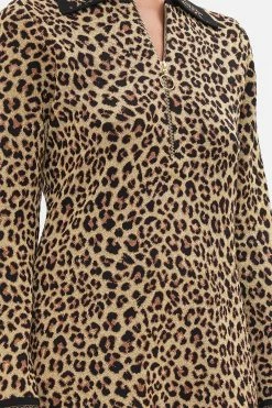 ZIP FRONT MINI KNIT DRESS STANDING OVATION -clothing shop CAMILLA 00024006 STANDINGOVATION ZIPFRONTMINIKNITDRESS 5