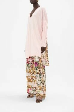 V NECK JUMPER WITH PRINT BACK BAMBINO BLISS -clothing shop CAMILLA 00024059 V NECK JUMPER WITH PRINT BACK BAMBINO BLISS 2