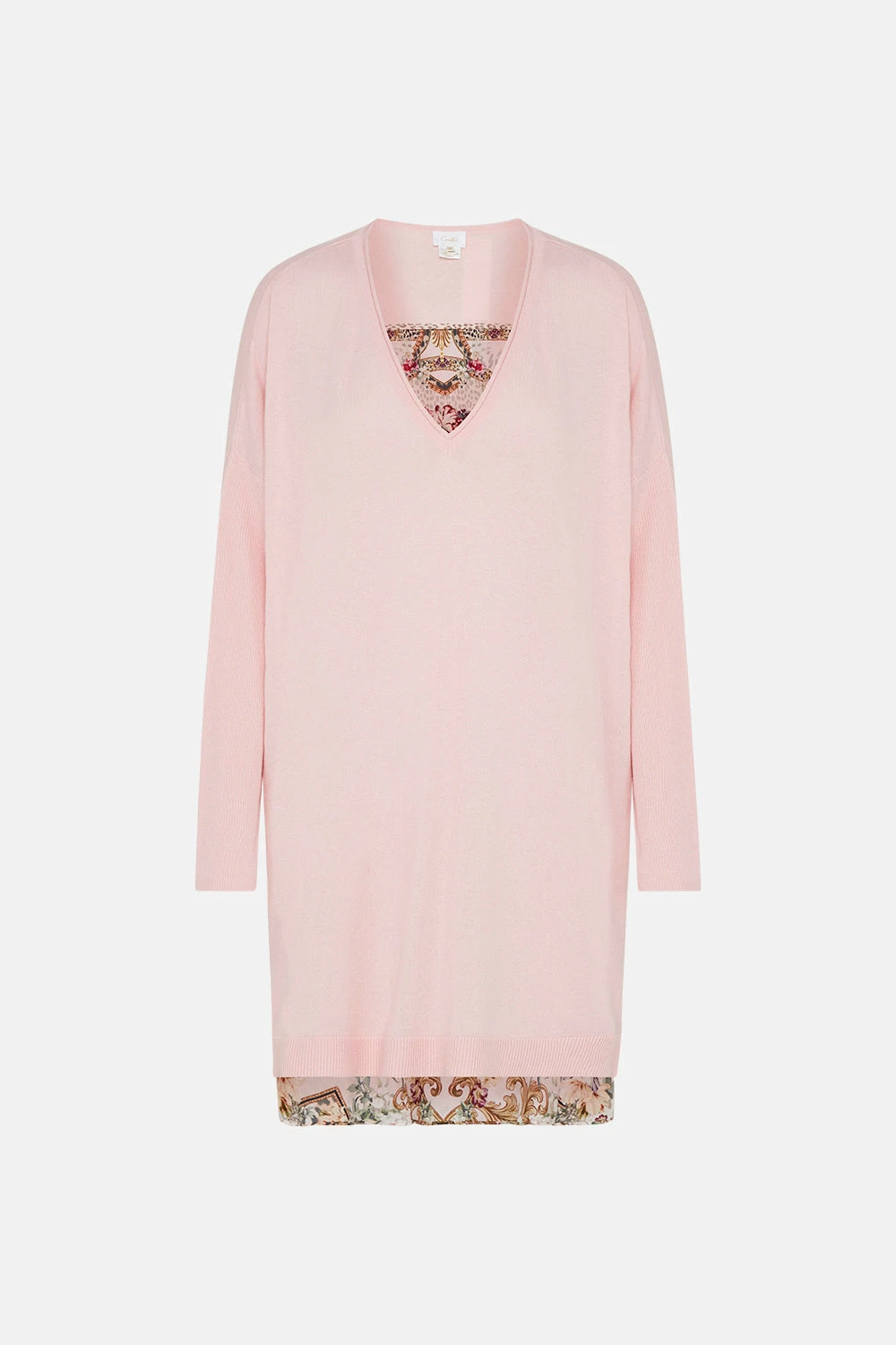 V NECK JUMPER WITH PRINT BACK BAMBINO BLISS - Image 3