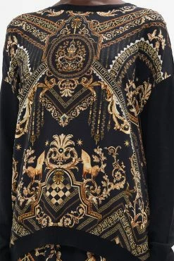 LONG SLEEVE JUMPER WITH PRINT FRONT DUOMO DYNASTY -clothing shop CAMILLA 00024081 LONG SLEEVE JUMPER WITH PRINT FRONT DUOMO DYNASTY 5