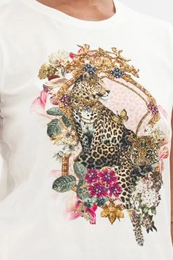 ORGANIC COTTON SLIM FIT TEE BAMBINO BLISS -clothing shop CAMILLA 00024117 BAMBINOBLISS SLIMFITROUNDNECKT SHIRT SOLIDWHITE 5