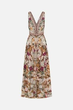 SHIRRED WAIST DETAIL LONG DRESS BAMBINO BLISS -clothing shop CAMILLA 00024133 SHIRRED WAIST DETAIL LONG DRESS BAMBINO BLISS GHOST