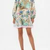 BLOUSON SLEEVE A LINE FRILL DRESS AMALFI LULLABY