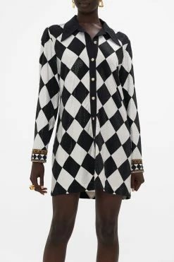 LONG SLEEVE TUNIC DRESS DUOMO DYNASTY 10 LONG SLEEVE TUNIC DRESS DUOMO DYNASTY -clothing shop CAMILLA 00024173 LONG SLEEVE TUNIC DRESS DUOMO DYNASTY 4