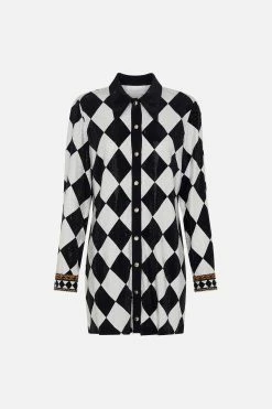 LONG SLEEVE TUNIC DRESS DUOMO DYNASTY 8 LONG SLEEVE TUNIC DRESS DUOMO DYNASTY -clothing shop CAMILLA 00024173 LONG SLEEVE TUNIC DRESS DUOMO DYNASTY GHOST