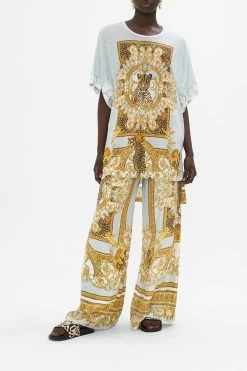 PANELLED SIDE SPLIT TEE PALAZZO PRIDE