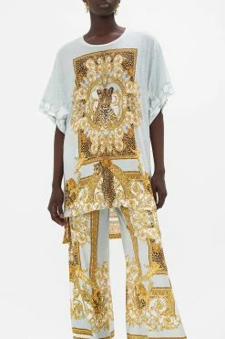 PANELLED SIDE SPLIT TEE PALAZZO PRIDE -clothing shop CAMILLA 00024209 PANELLED SIDE SPLIT TEE PALAZZO PRIDE 4