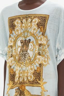 PANELLED SIDE SPLIT TEE PALAZZO PRIDE -clothing shop CAMILLA 00024209 PANELLED SIDE SPLIT TEE PALAZZO PRIDE 5