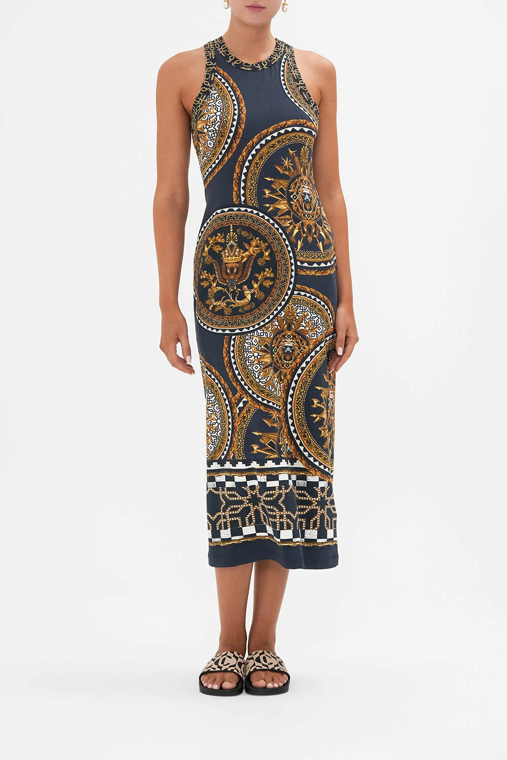 JERSEY TANK DRESS DUOMO KALEIDO 1 JERSEY TANK DRESS DUOMO KALEIDO