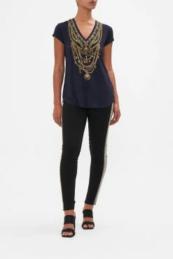 V-NECK TEE DUOMO KALEIDO