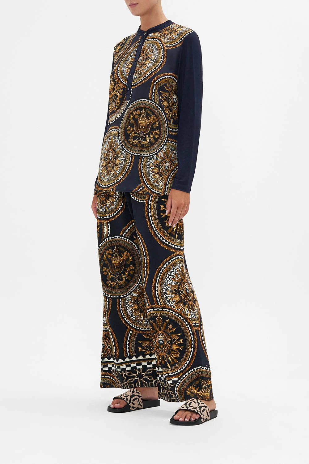 SPLICED HENLEY SHIRT DUOMO KALEIDO 4 SPLICED HENLEY SHIRT DUOMO KALEIDO - Image 4