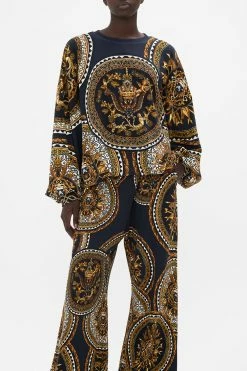 TUCK DETAIL SWEATER DUOMO KALEIDO -clothing shop CAMILLA 00024219 TUCK DETAIL SWEATER DUOMO KALEIDO 4