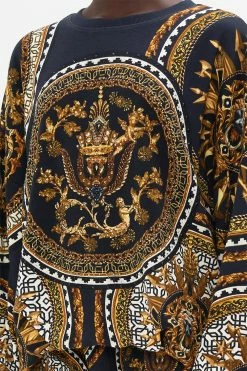 TUCK DETAIL SWEATER DUOMO KALEIDO -clothing shop CAMILLA 00024219 TUCK DETAIL SWEATER DUOMO KALEIDO 5