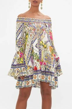 A LINE FRILL DRESS AMALFI AMORE -clothing shop CAMILLA 00024271 AMALFIAMORE ALINEFRILLDRESS 4