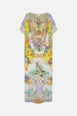 OFF SHOULDER KAFTAN CATERINA SPRITZ -clothing shop CAMILLA 00024272 OFF SHOULDER KAFTAN CATERINA SPRITZ GHOST