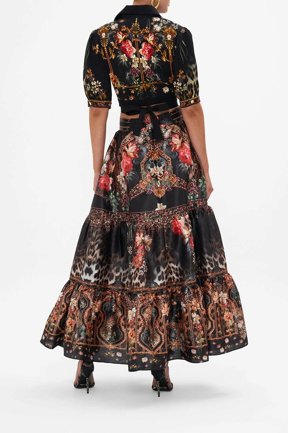 CROPPED TOP WITH TIE FRONT A NIGHT AT THE OPERA - Image 2