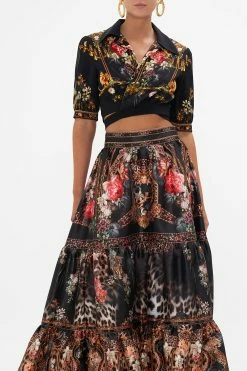 CROPPED TOP WITH TIE FRONT A NIGHT AT THE OPERA -clothing shop CAMILLA 00024403 CROPPED TOP WITH TIE FRONT A NIGHT AT THE OPERA 4 a02bcd82 dd51 41f9 9b7a dd50b1b1164d