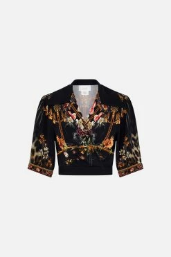 CROPPED TOP WITH TIE FRONT A NIGHT AT THE OPERA -clothing shop CAMILLA 00024403 CROPPED TOP WITH TIE FRONT A NIGHT AT THE OPERA GHOST 1 d6c2d544 bc95 4cfa bceb dac763096165