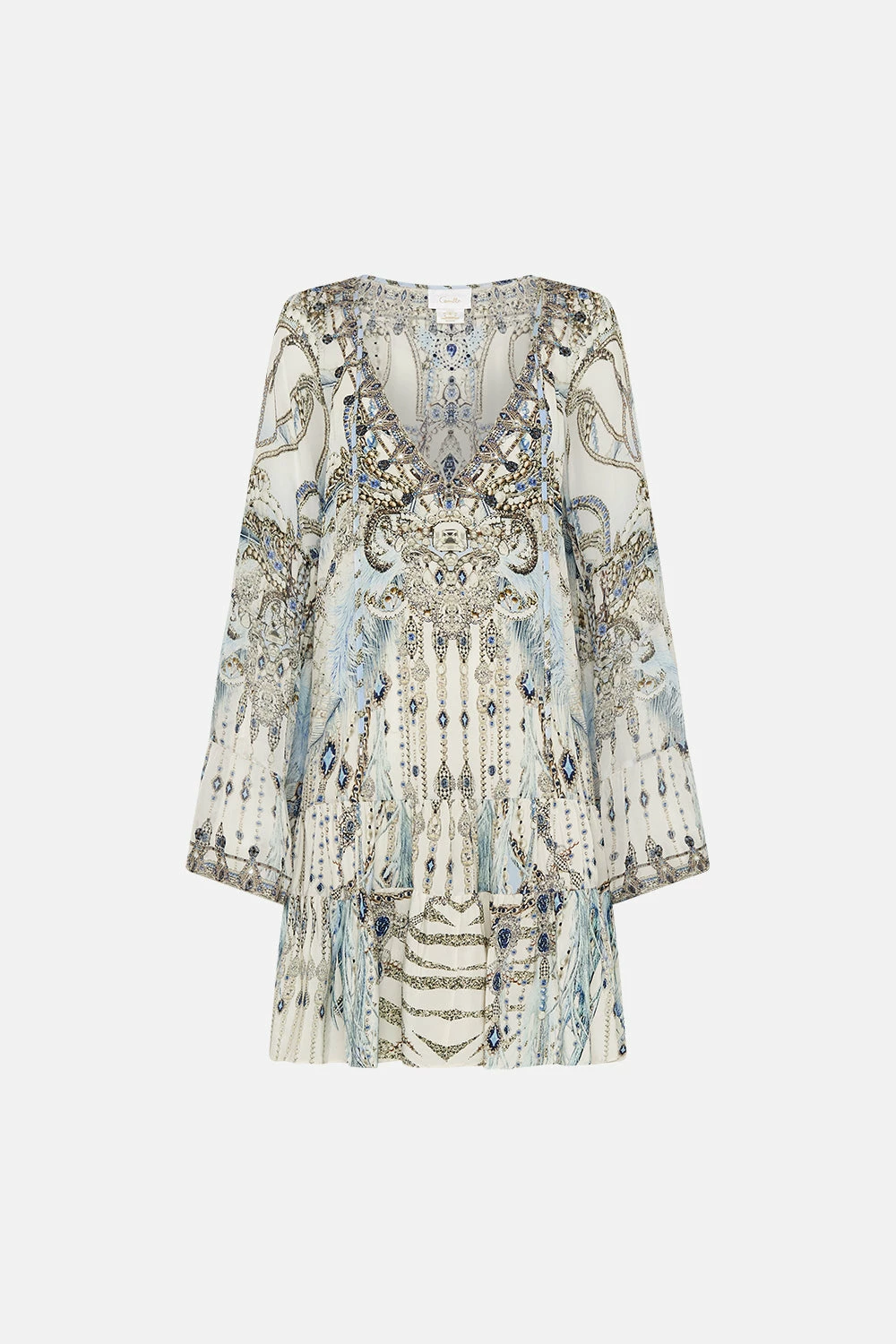 A-LINE GATHERED PANEL DRESS MOON AND BACK - Image 3