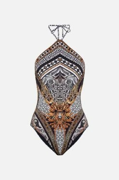 HALTER NECK ONE PIECE LOOK UP TESORO 7 HALTER NECK ONE PIECE LOOK UP TESORO -clothing shop CAMILLA 00024674 HALTER NECK ONE PIECE LOOK UP TESORO GHOST