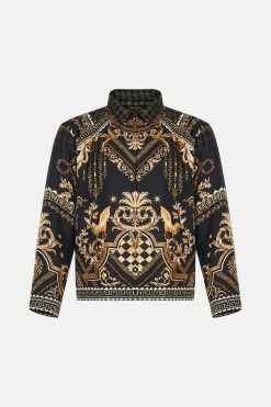 CROPPED ZIP THROUGH JACKET DUOMO DYNASTY -clothing shop CAMILLA 00024676 CROPPED ZIP THROUGH JACKET DUOMO DYNASTY GHOST